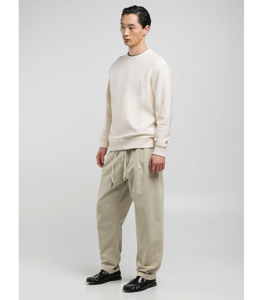 インターロック スウェットシャツ 詳細画像 アイボリー 4